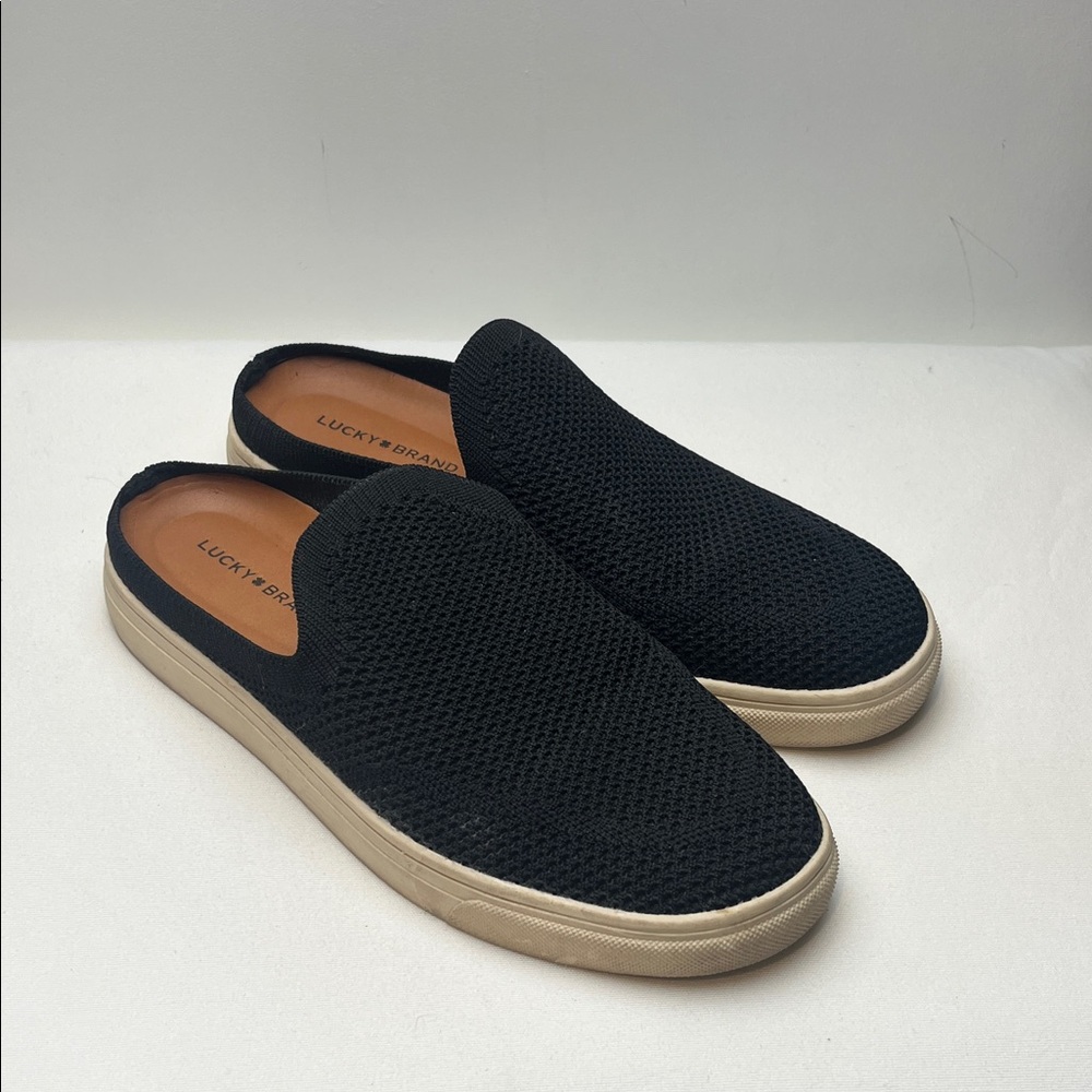 Lucky Brand Black Slip-On Athletic Shoes